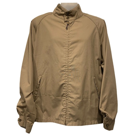 Woolrich Vintage Men Khaki Full‎ Zip Barn Bomber Outdoor Jacket Coat Sz 46 (XL) - Picture 1 of 11